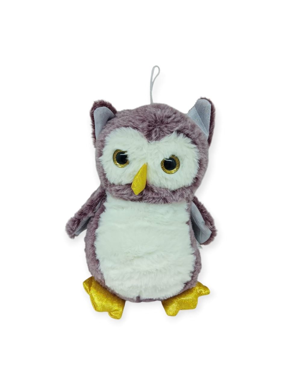 Sevimli Peluş Baykuş 25 cm - Mor