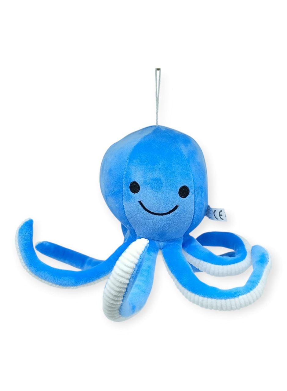Peluş Sevimli Ahtapot 30 cm - Mavi