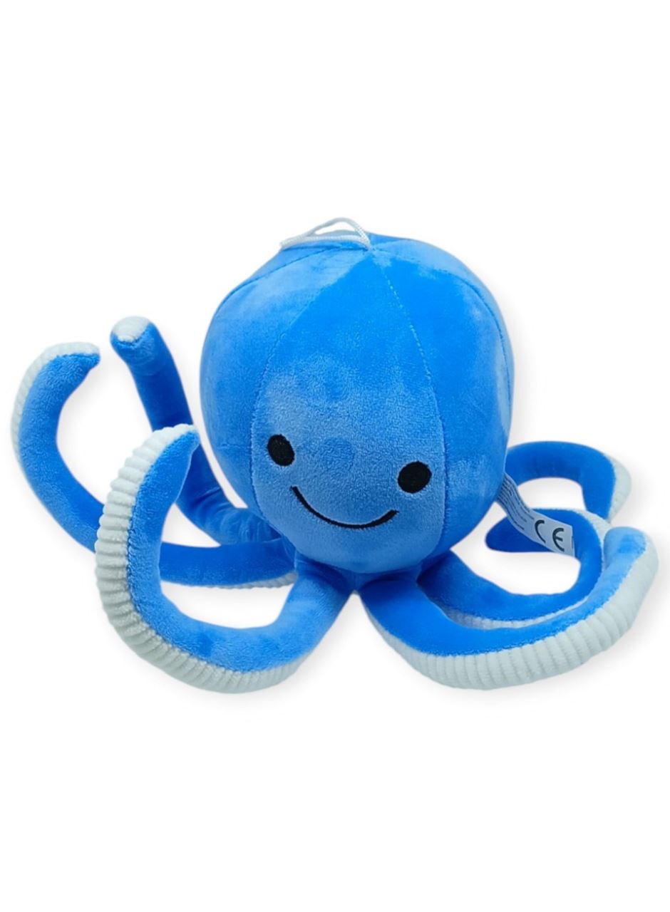 Peluş Sevimli Ahtapot 30 cm - Mavi