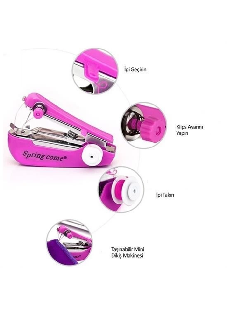 Spring Come Mini Kolay Seyehat Ve Ev Tipi El Dikiş Dikme Makinası (