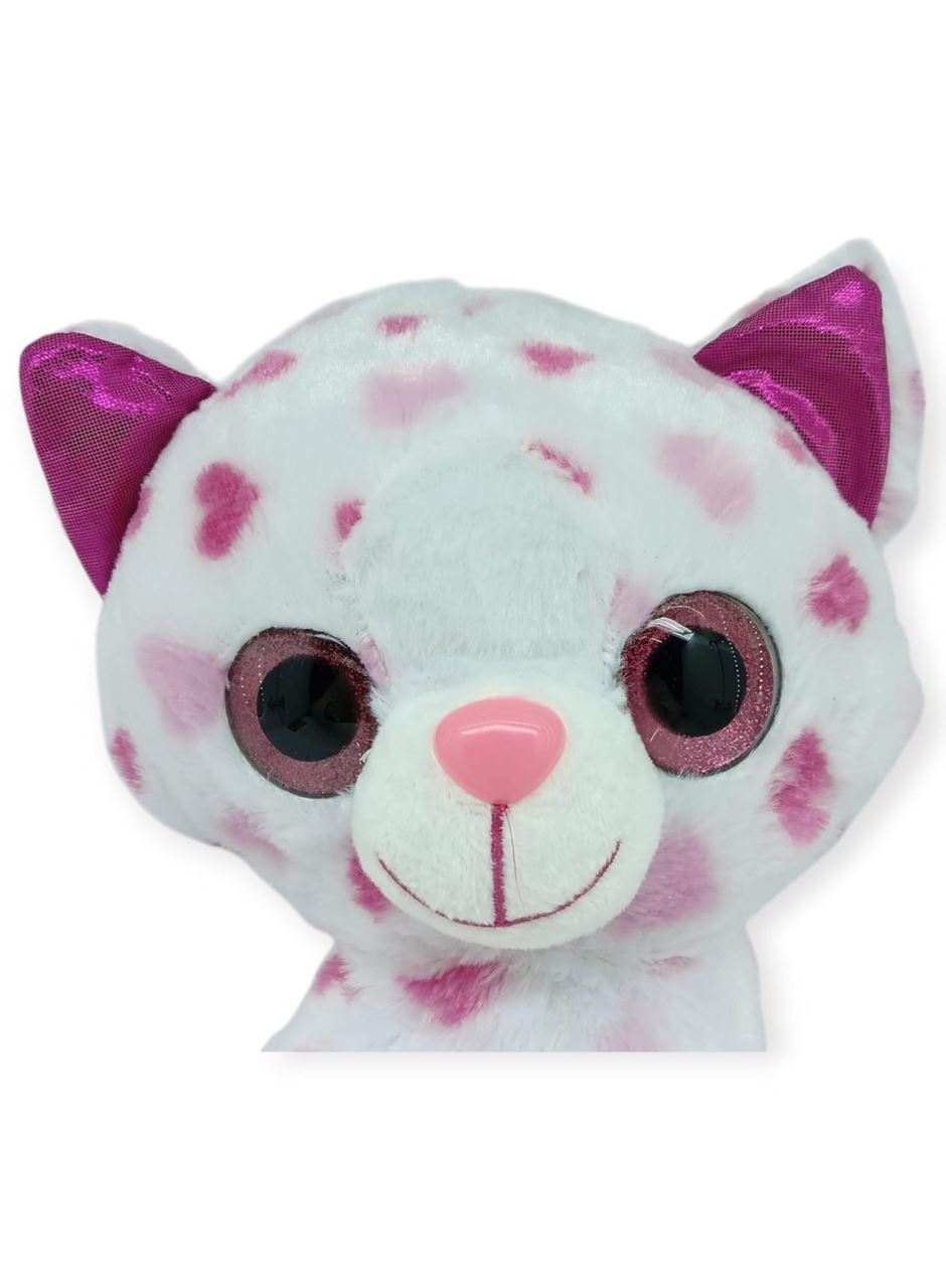 Peluş Cam Gözlü Hayvanlar 25 cm - Kedi