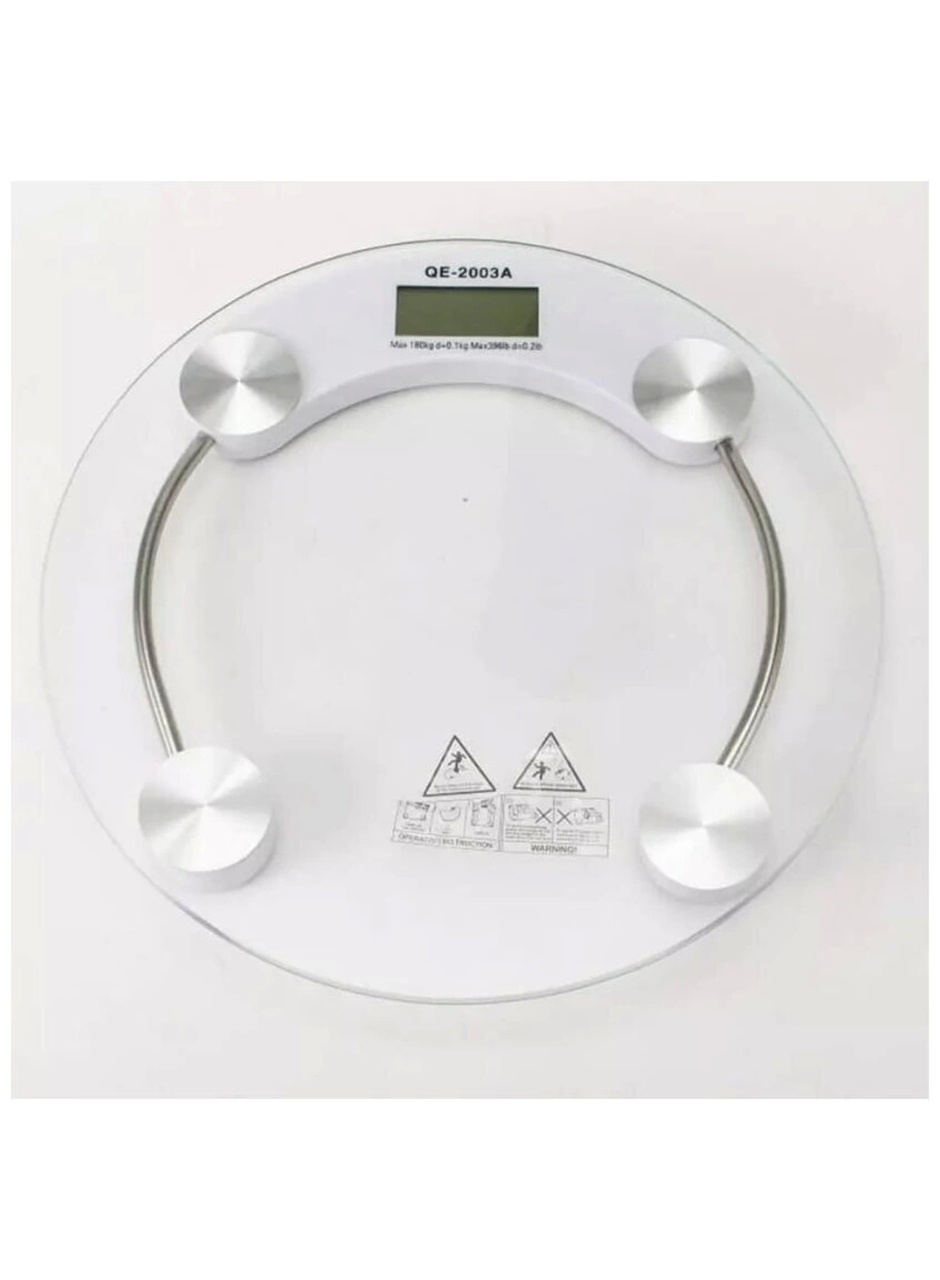 Yuvarlak Şeffaf Dijital Cam Baskül Tartı – 180 Kg Taşıma Kapasitesi, Hassas Ölçüm, Şık Tasarım Terazi (