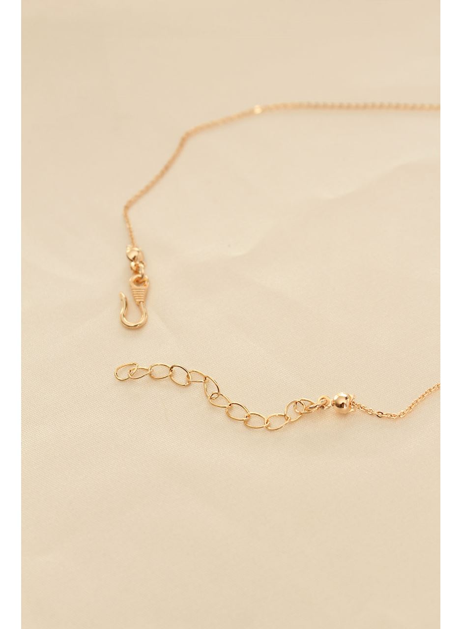 Beyaz Sedefli Kelebek Figürlü Kadın Kolye