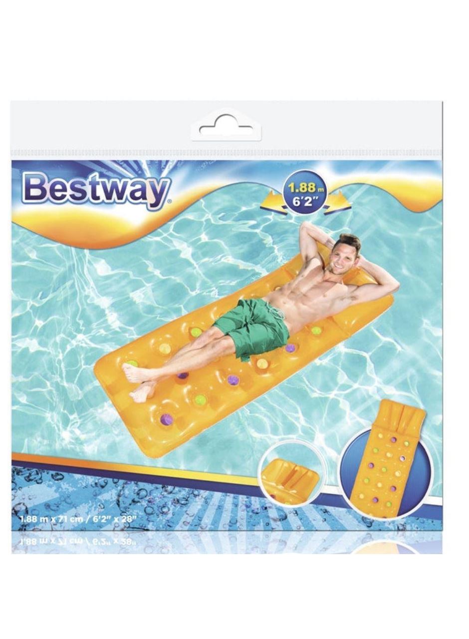Deniz Yatağı Dik Yastıklı Bardaklı Yatak 188x71 Cm Bestway - 43014