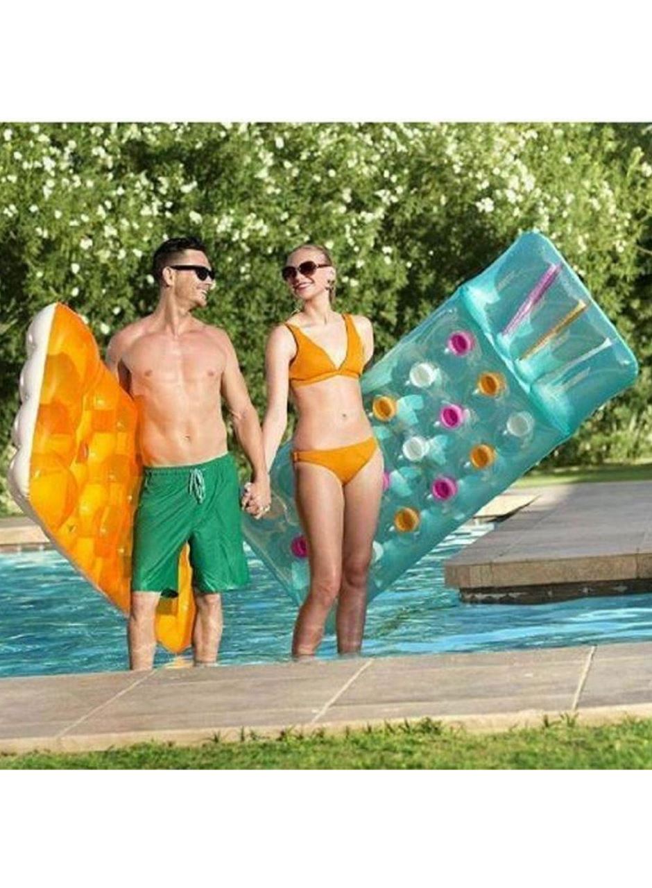 Deniz Yatağı Dik Yastıklı Bardaklı Yatak 188x71 Cm Bestway - 43014