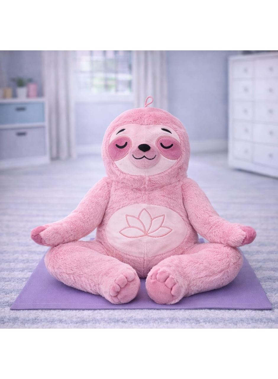 Peluş Yogacı Tembel Hayvan 40 cm - Pembe