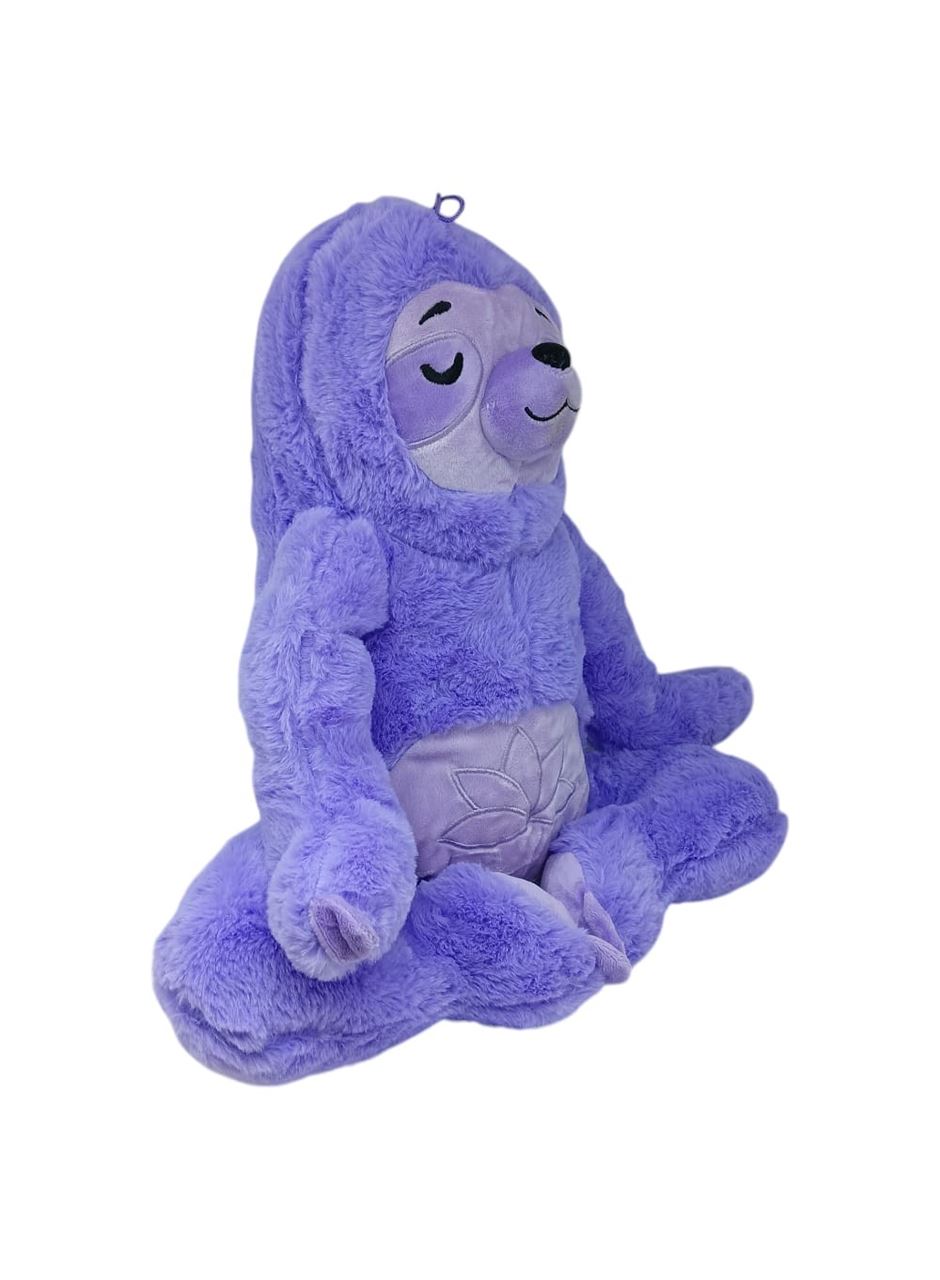 Peluş Yogacı Tembel Hayvan 40 cm - Mor