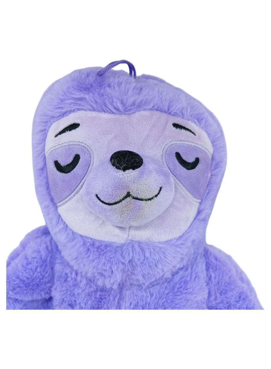 Peluş Yogacı Tembel Hayvan 40 cm - Mor
