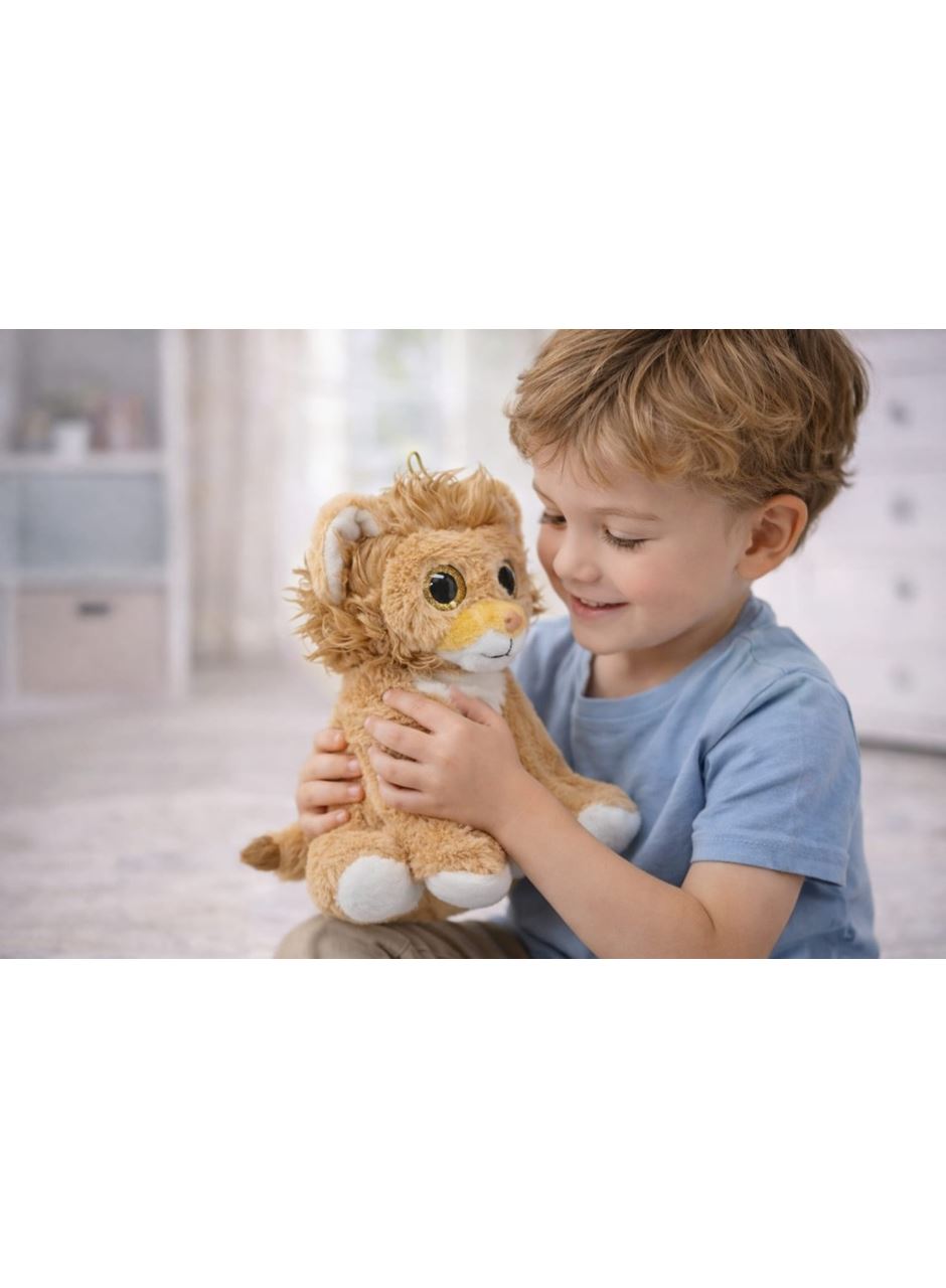 Peluş Cam Gözlü Hayvanlar 25 cm - Aslan
