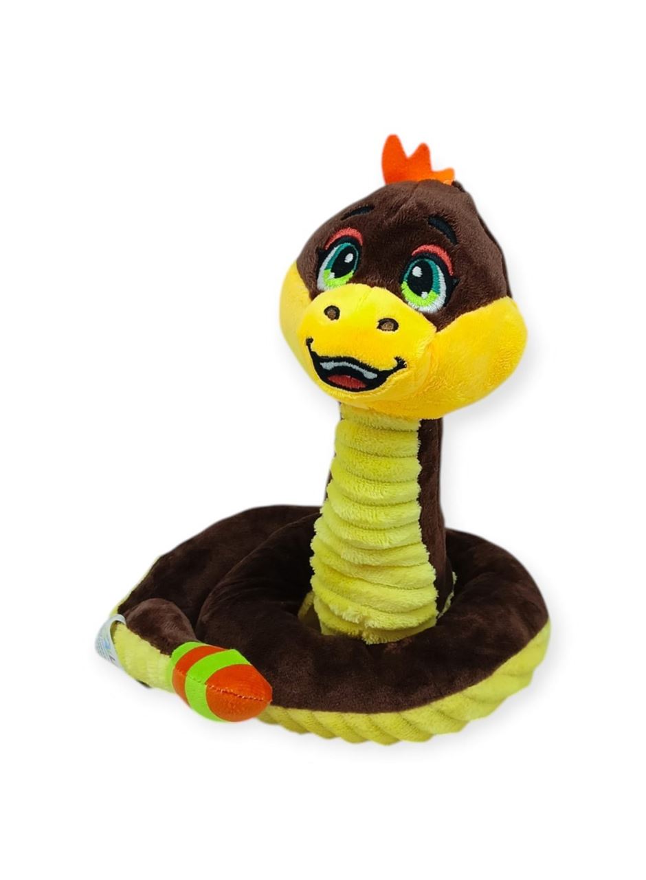 Peluş Sevimli Hayvanlar 35 cm - Kahverengi Çıngıraklı Yılan