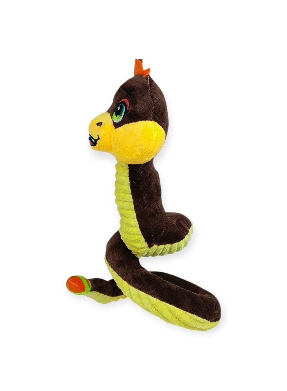Peluş Sevimli Hayvanlar 35 cm - Kahverengi Çıngıraklı Yılan