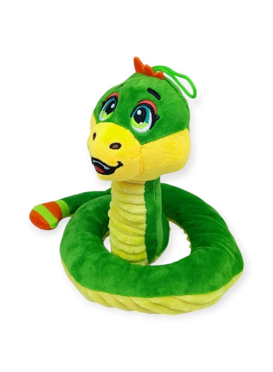Peluş Sevimli Hayvanlar 35 cm - Yeşil Çıngıraklı Yılan