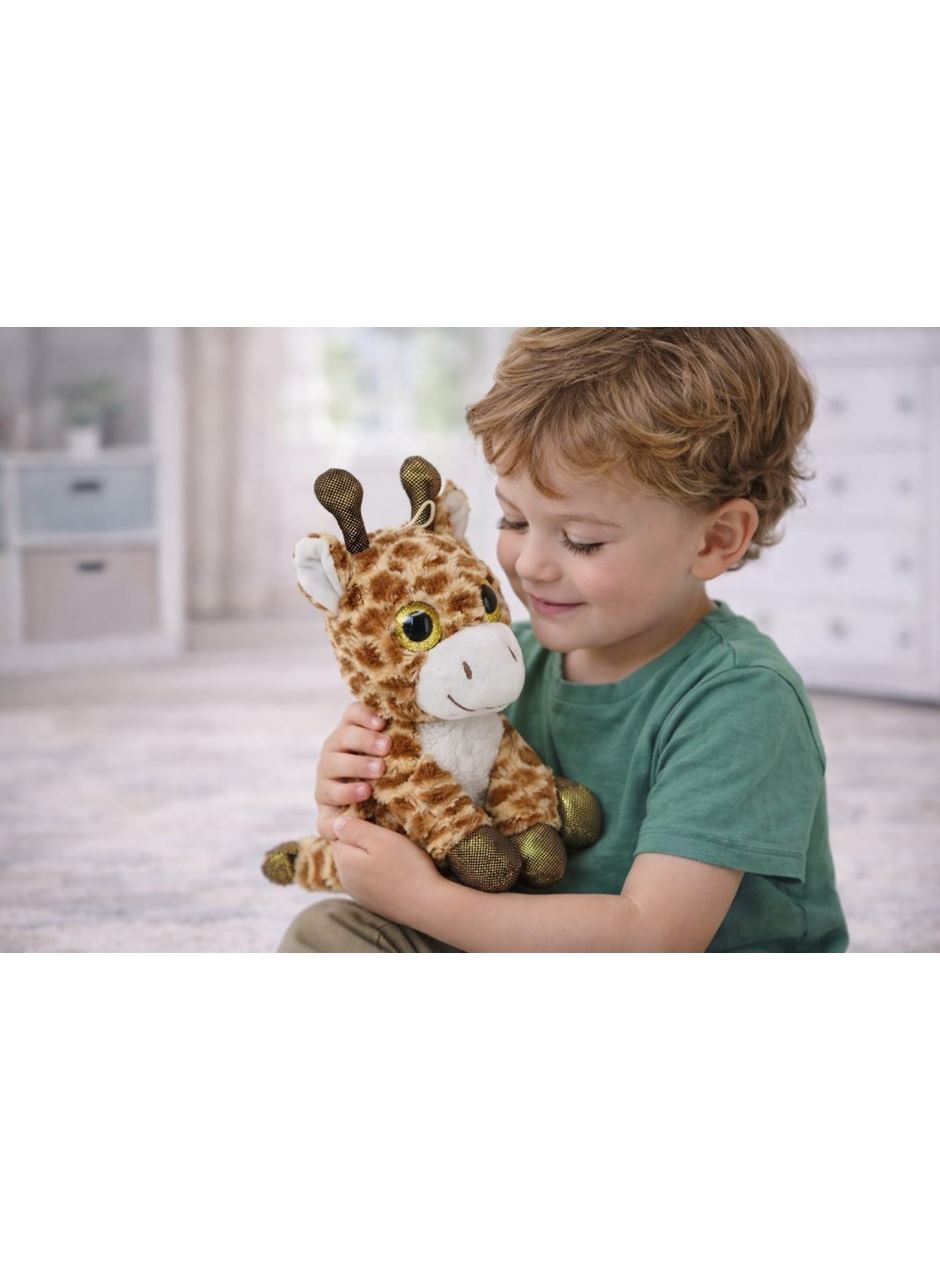 Peluş Cam Gözlü Hayvanlar 25 cm - Zürafa