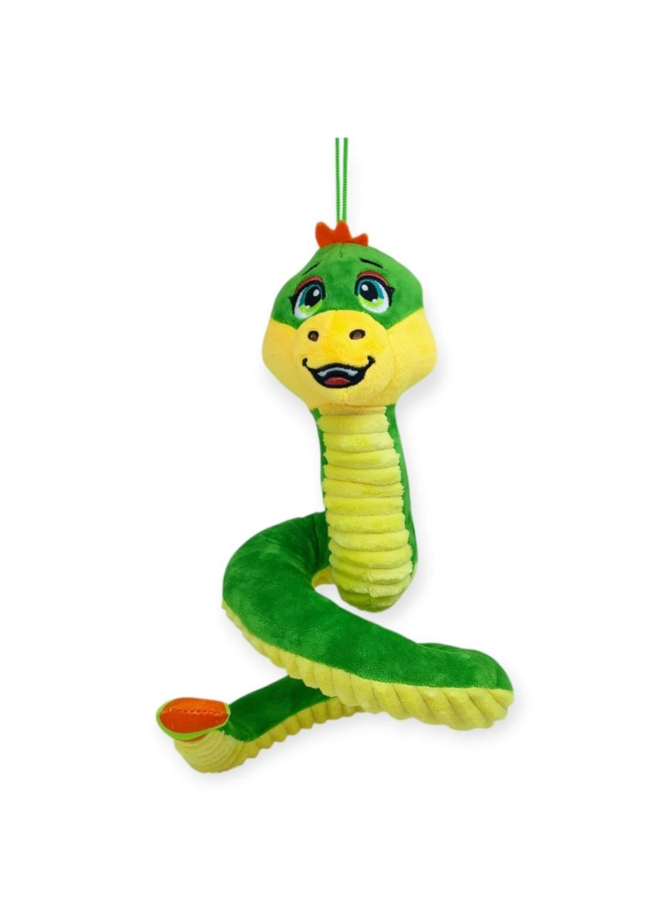 Peluş Sevimli Hayvanlar 35 cm - Yeşil Çıngıraklı Yılan