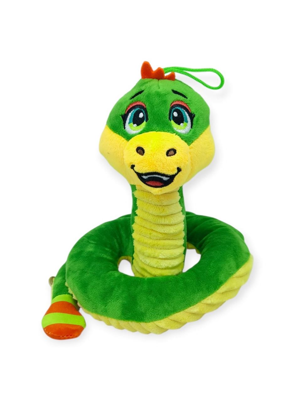 Peluş Sevimli Hayvanlar 35 cm - Yeşil Çıngıraklı Yılan