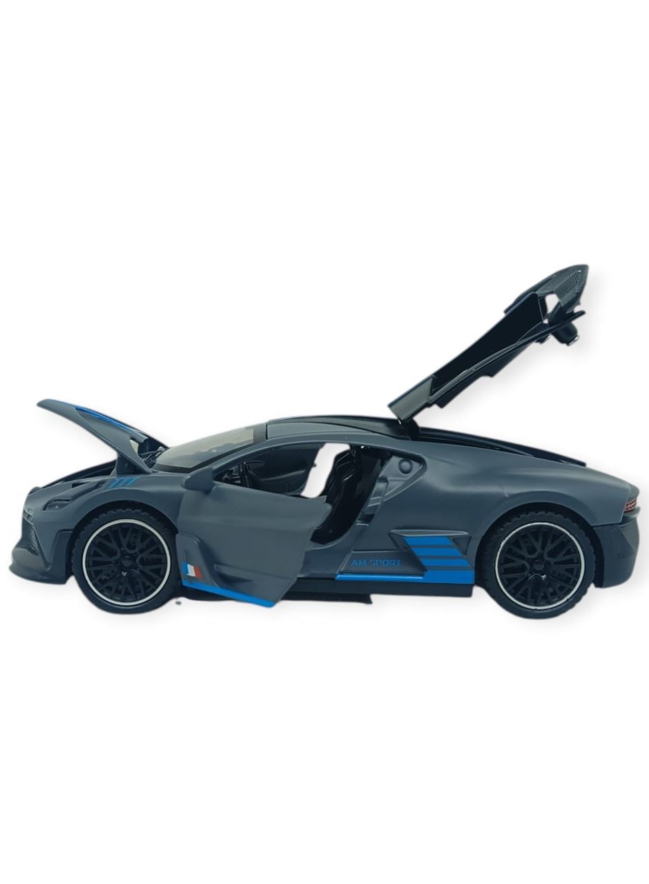 Sesli Işıklı Spor Araba 15 cm - 3241D- Gri