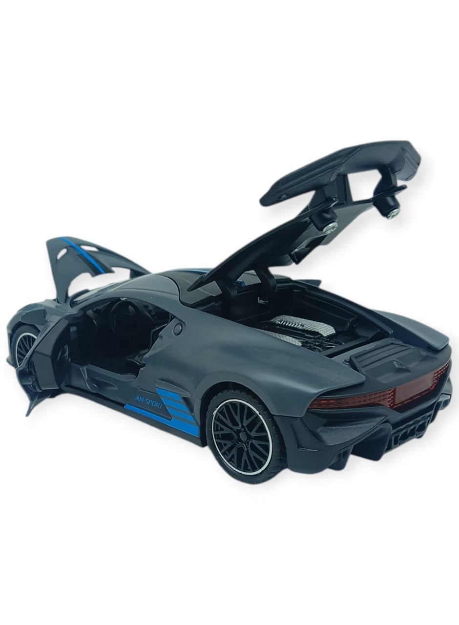 Sesli Işıklı Spor Araba 15 cm - 3241D- Gri