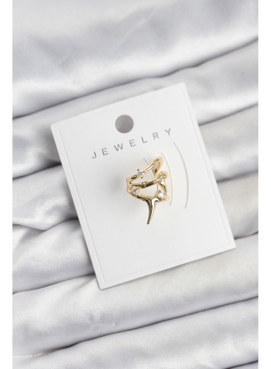 Gold Renk Pirinç Diken Model Kıkırdak Earcuff Küpe