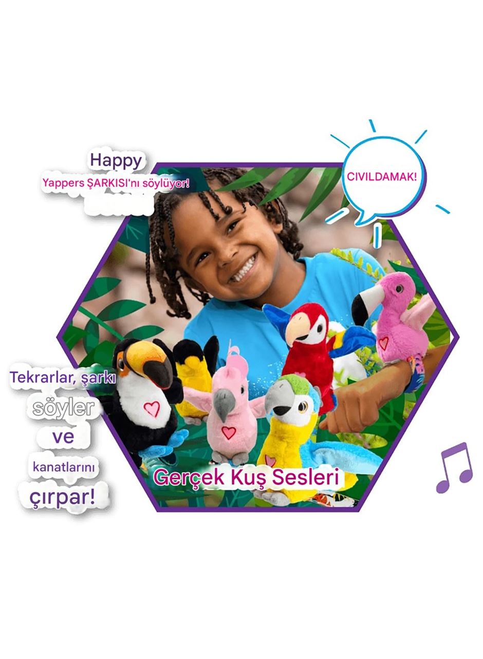 Peluş Ses Tekrarlı Hayvan Bileklik Aksesuar - Pembe Flamingo