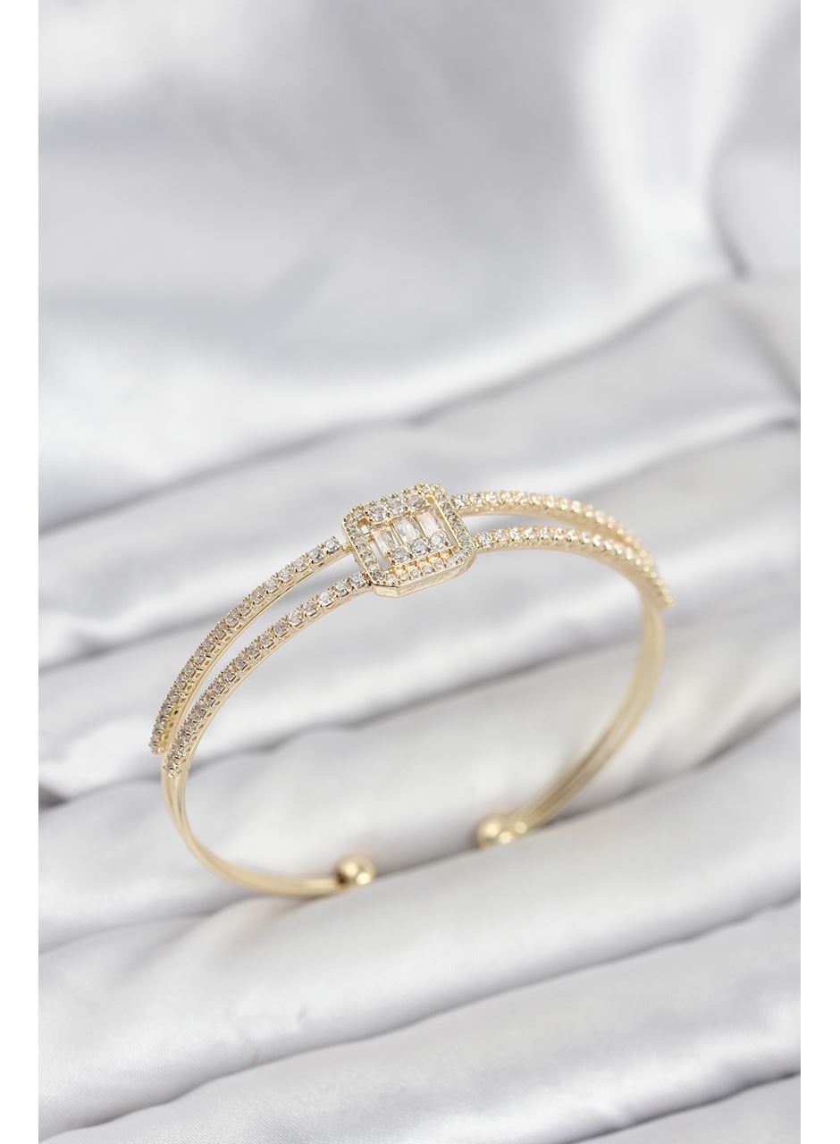 Pirinç Gold Renk Baget Model Kadın Bileklik