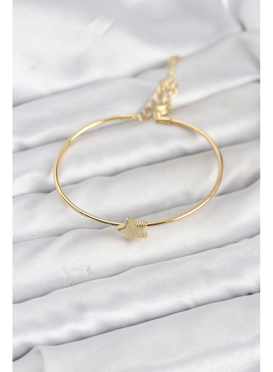 Yıldız Model Gold Renk Kadın Bileklik