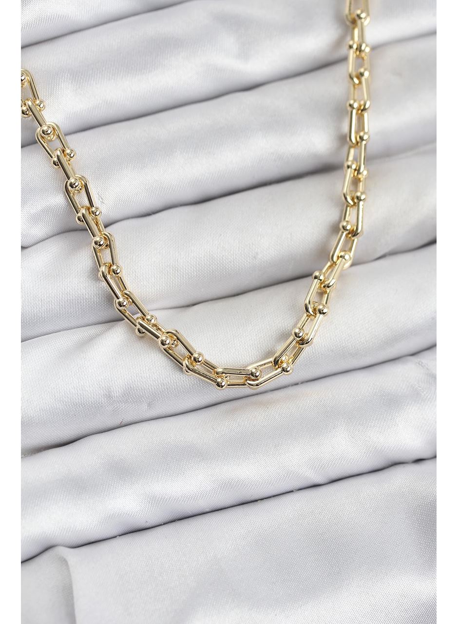 Gold Renk Pirinç Tifani Model Kadın Kolye