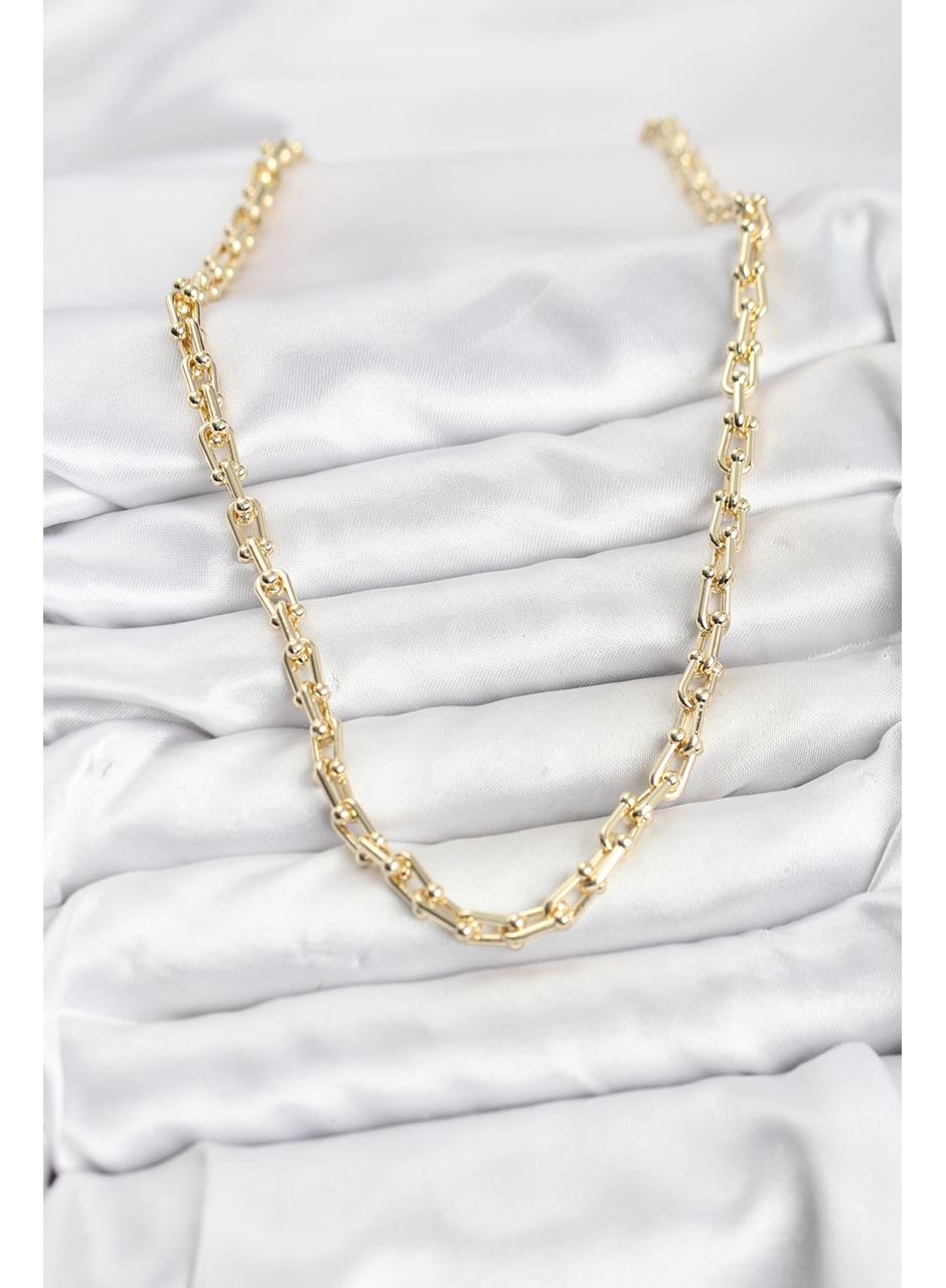 Gold Renk Pirinç Tifani Model Kadın Kolye