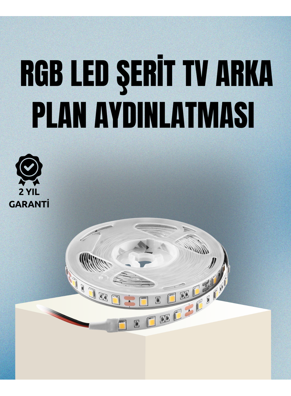 Müzikle Senkronize LED Şerit TV Aydınlatma