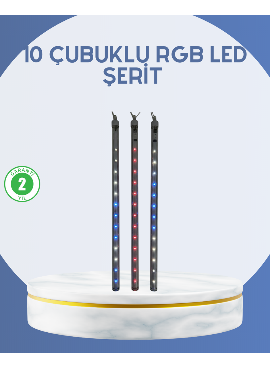 Dış Mekan LED Kayan Yıldız Işığı 10 Çubuk Aydınlatma