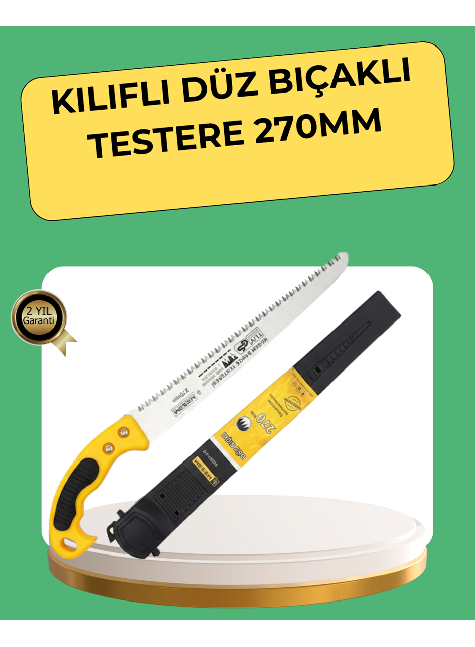 270 mm Düz Bıçaklı Bahçe Budama Testeresi Kılıflı