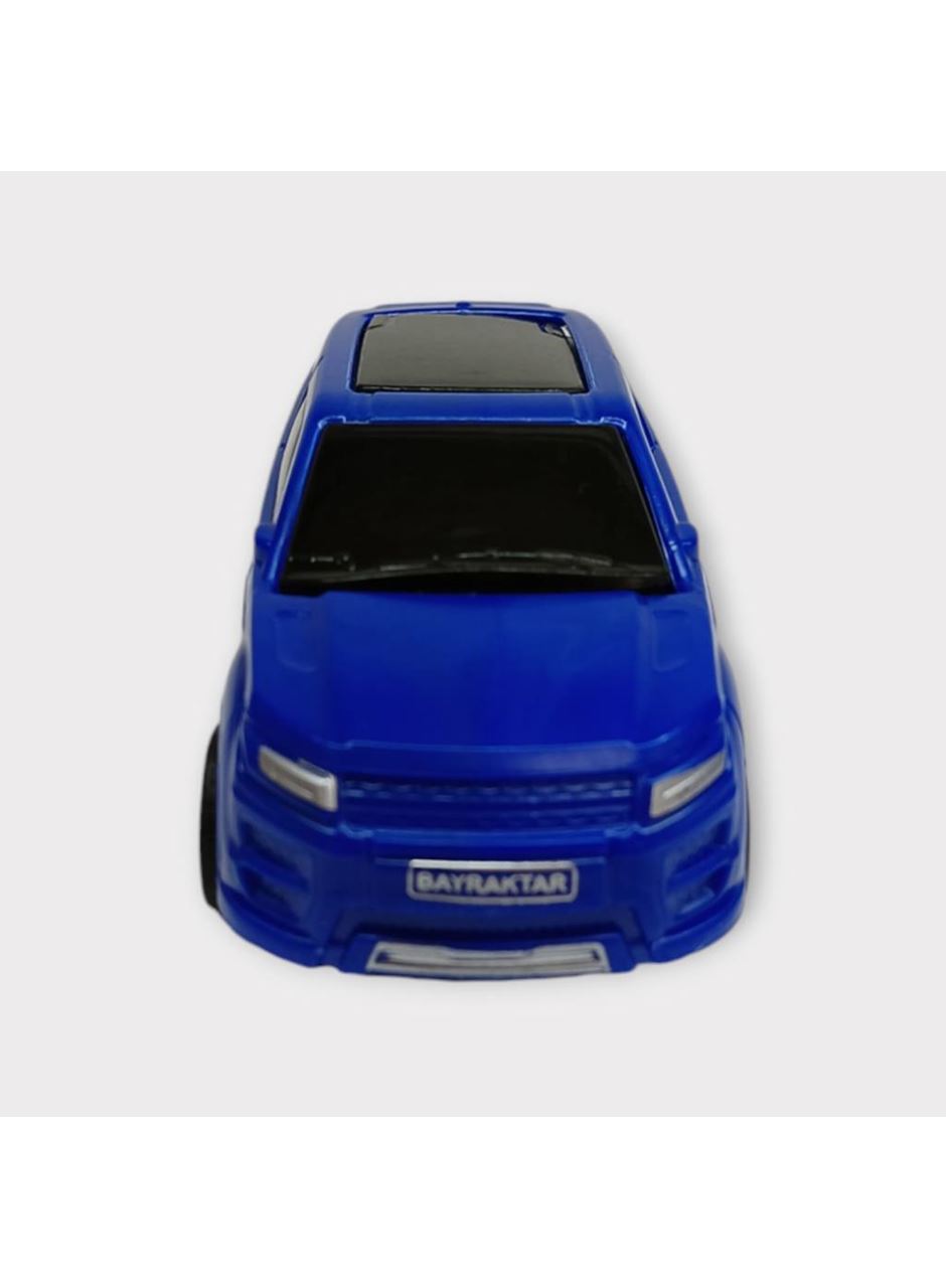 Çek Bırak Arabalar 10 Cm - Mavi Hatchback