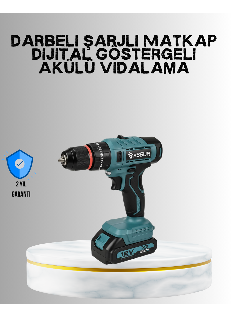 18 Parça Profesyonel Şarjlı Matkap Vidalama