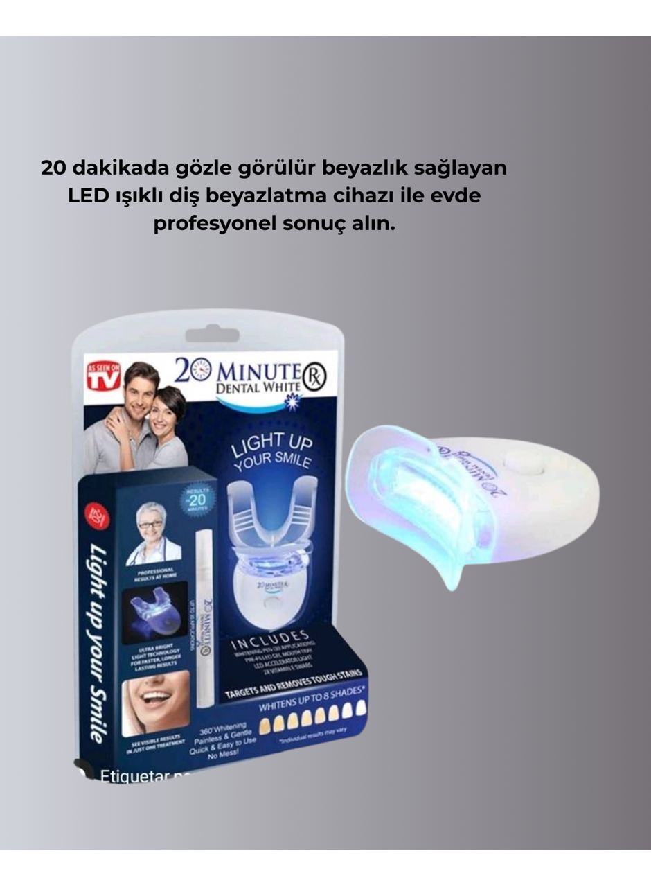 Evde Kullanıma Uygun LED Teknolojili Diş Beyazlatma Kiti