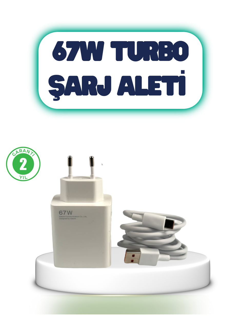 67 Watt Hızlı Şarj Aleti Poco F2 F3 F4 Uyumlu