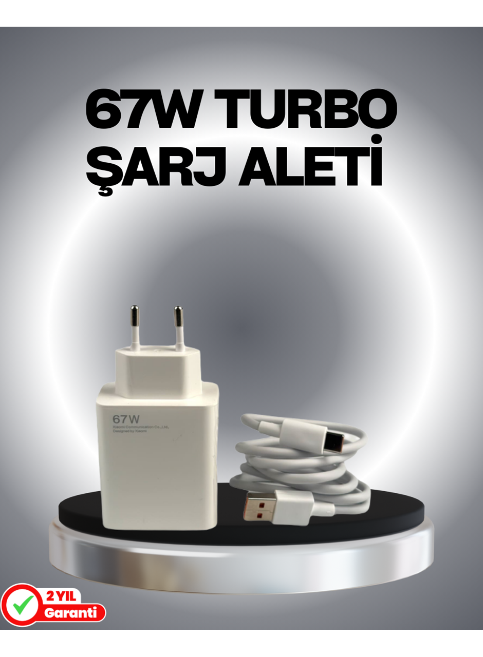 67 Watt Güvenli Hızlı Şarj Adaptörü Samsung M31 M33 M51 Uyumlu