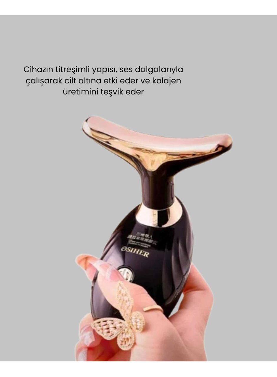 Titreşimli Cilt Gençleştirme Cihazı Yüz ve Boyun Sıkılaştırıcı