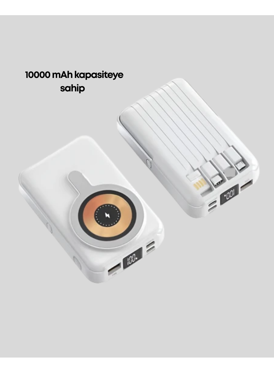 Manyetik Kablosuz Powerbank 22.5W Hızlı Şarj LCD Ekranlı