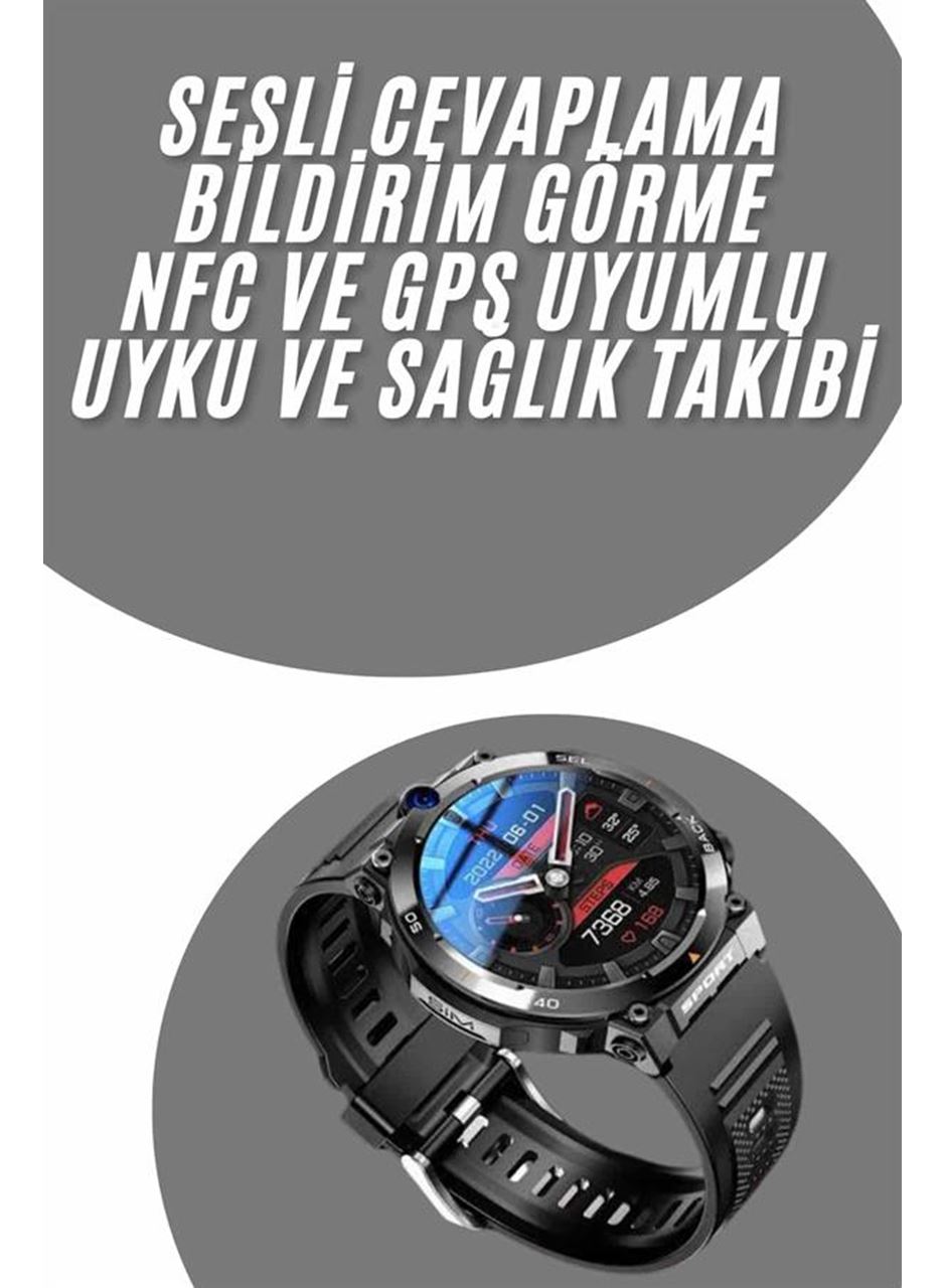 Akıllı Saat Yeni Model Sesli Asistan Bildirim Görme Bluetooth Bağlantılı Müzik Dinleme
