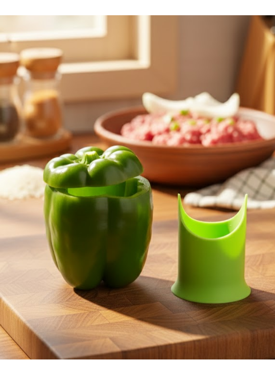 Dolmalık Biber ve Kabak İçin Çekirdek Temizleyici Mutfak Aparatı