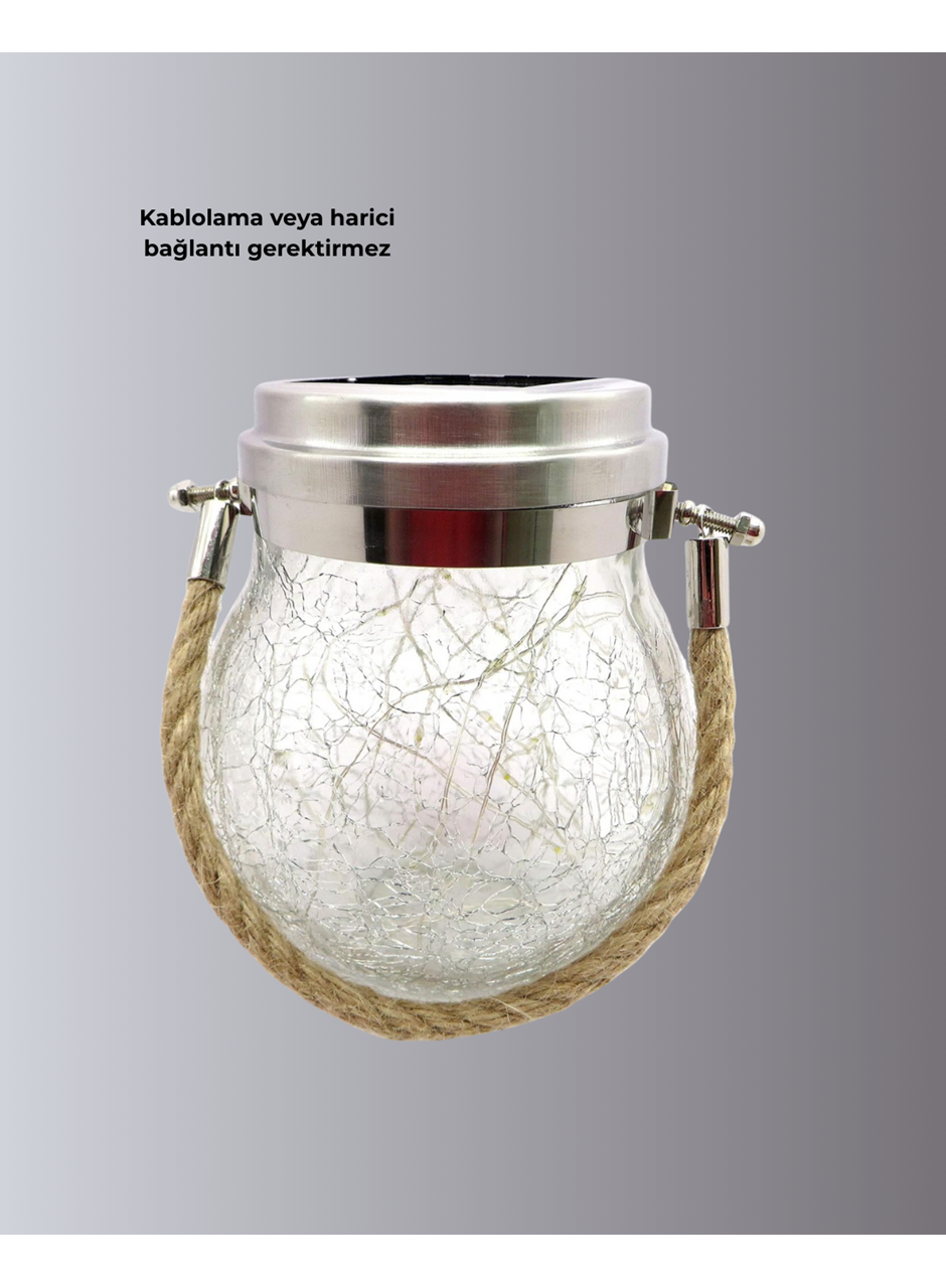 Bahçe ve Teras İçin Solar Cam Sarkıt LED Aydınlatma