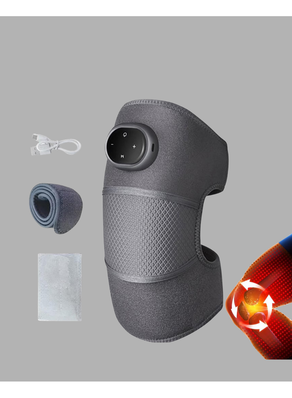 Isıtmalı Titreşimli Diz Masaj Cihazı 3D Rezonans Teknolojili