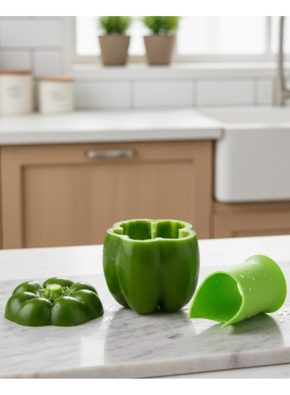 Biber ve Kabak İç Temizleyici Pratik Çekirdek Çıkarıcı Aparat