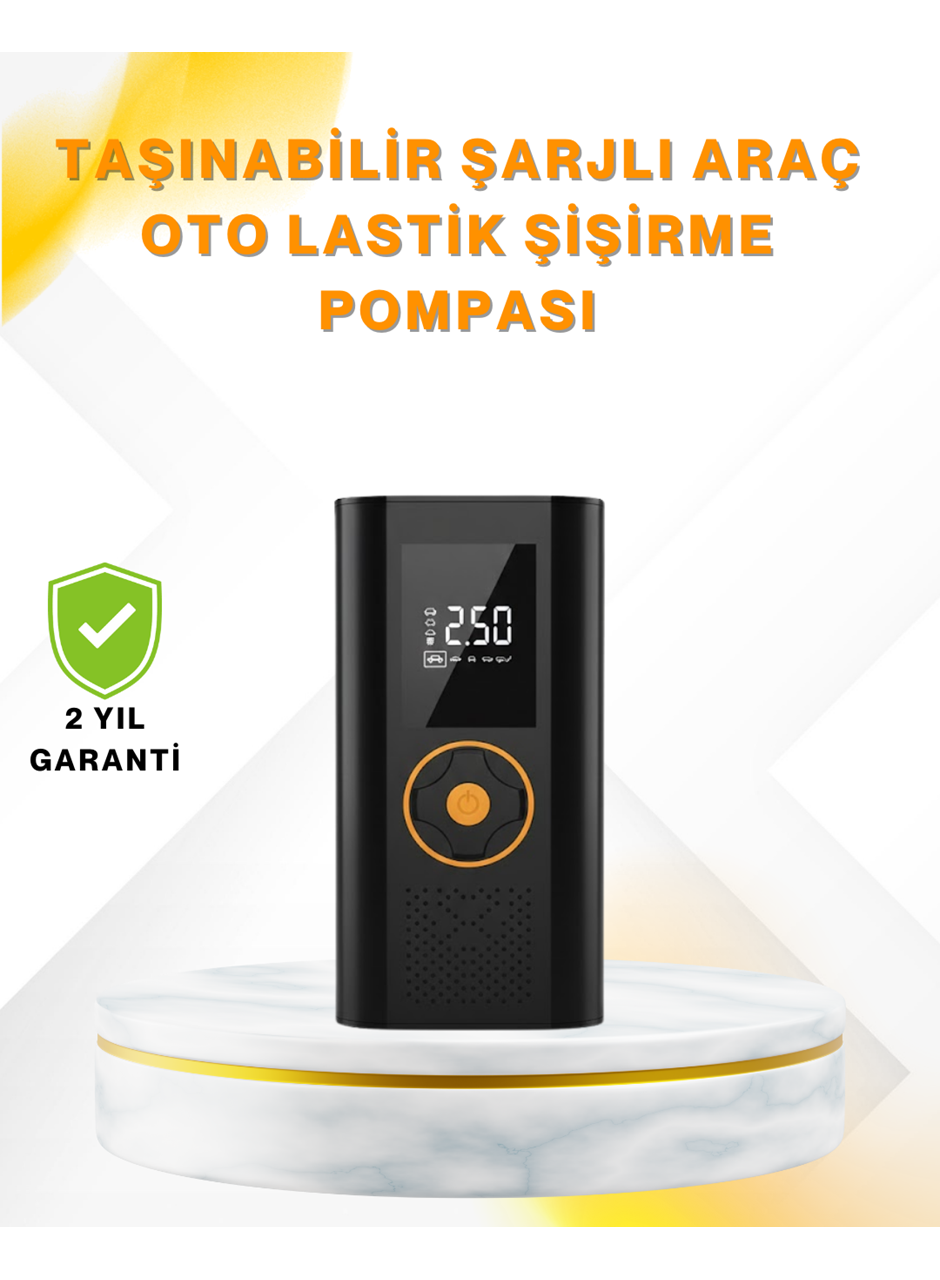 Dijital Göstergeli Taşınabilir Hava Kompresörü Güçlü Şişirme Performansı