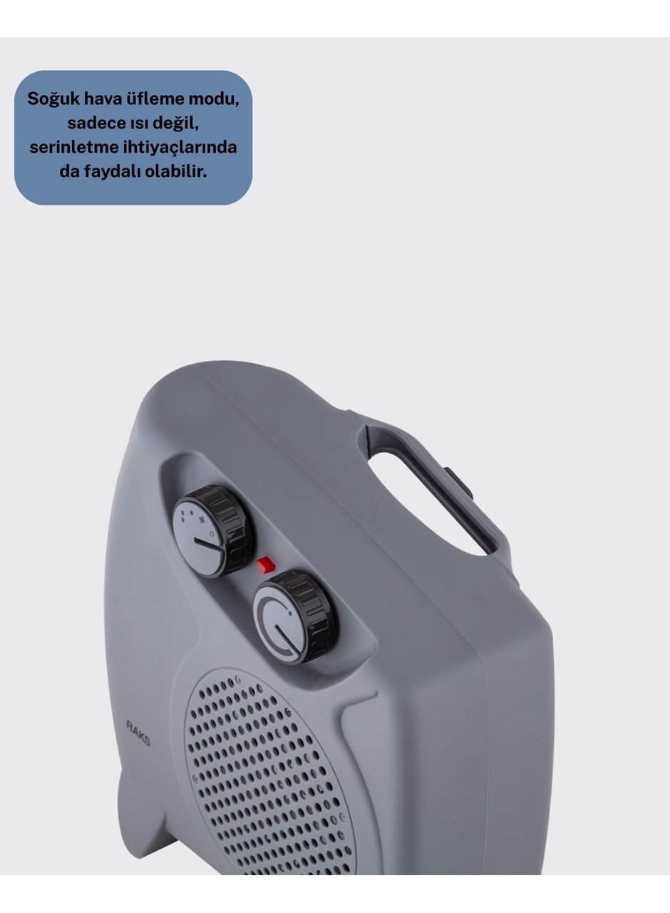 Güvenli Elektrikli Fanlı Isıtıcı Termostatlı Hızlı Isıtma