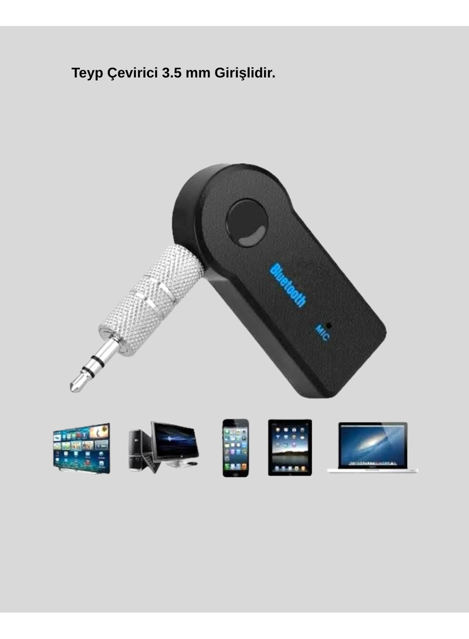 AUX Bluetooth Adaptör ve 38W Hızlı Araç Şarj Cihazı Seti