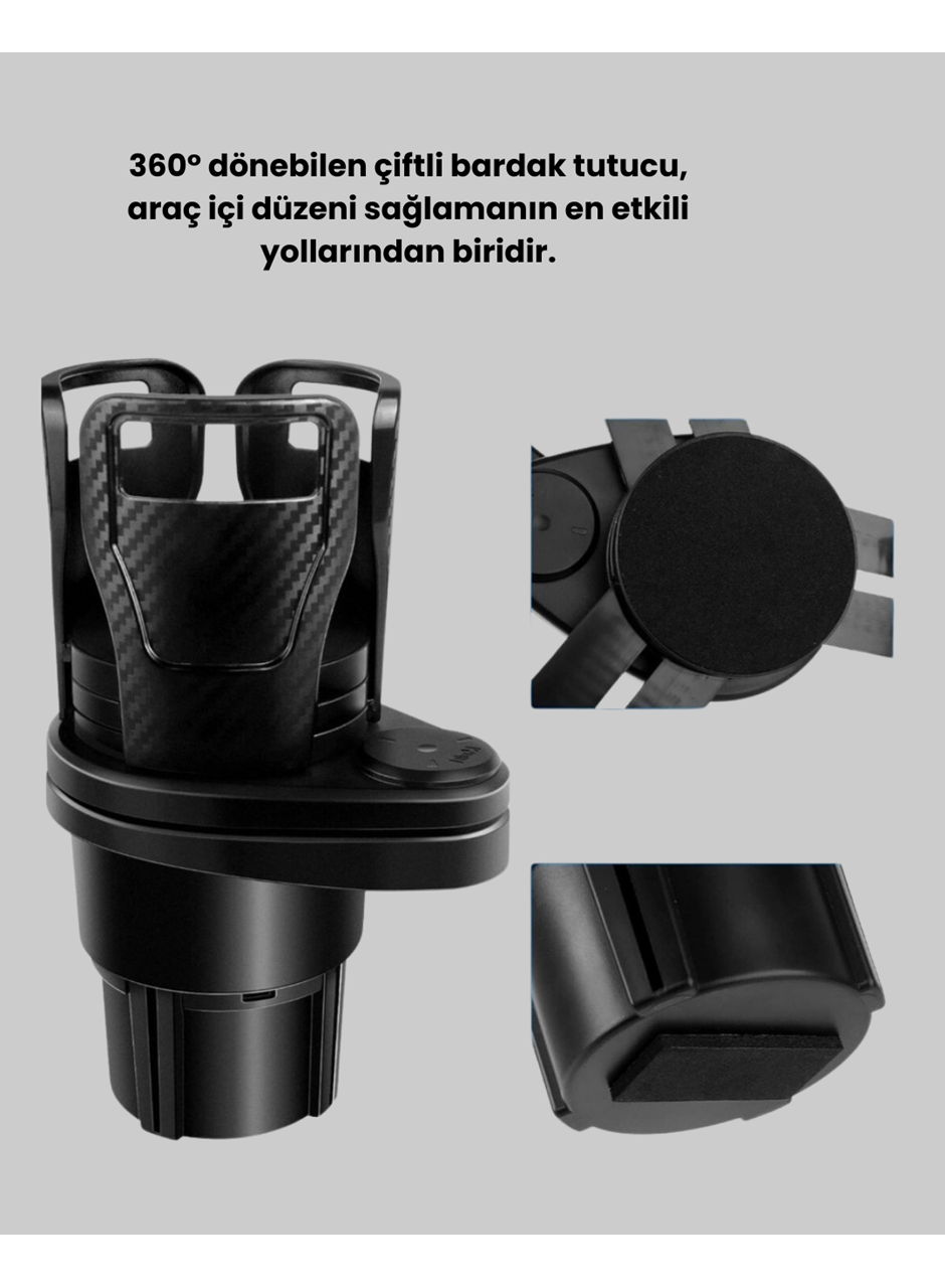 Bardak Tutucu ve Manyetik LED Ambiyans Işığı 2’li Set