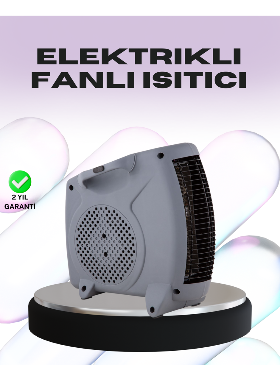 Taşınabilir Fanlı Isıtıcı Elektrikli Termik Korumalı Oda Isıtıcı