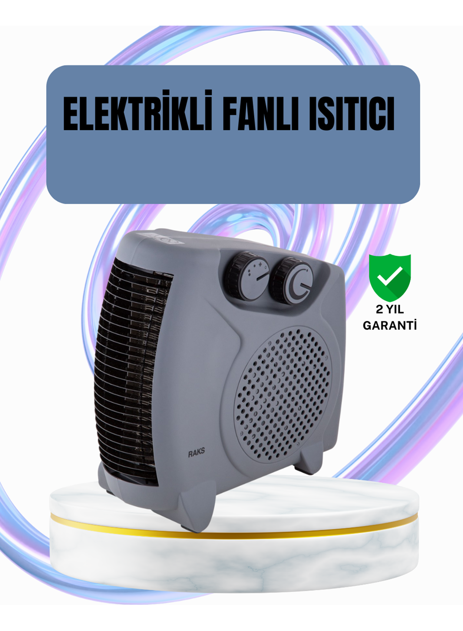 Fanlı Oda Isıtıcısı Termostat Kontrollü Soğuk Hava Üfleme Modu