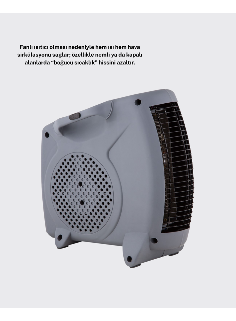 Fanlı Oda Isıtıcısı Termostat Kontrollü Soğuk Hava Üfleme Modu