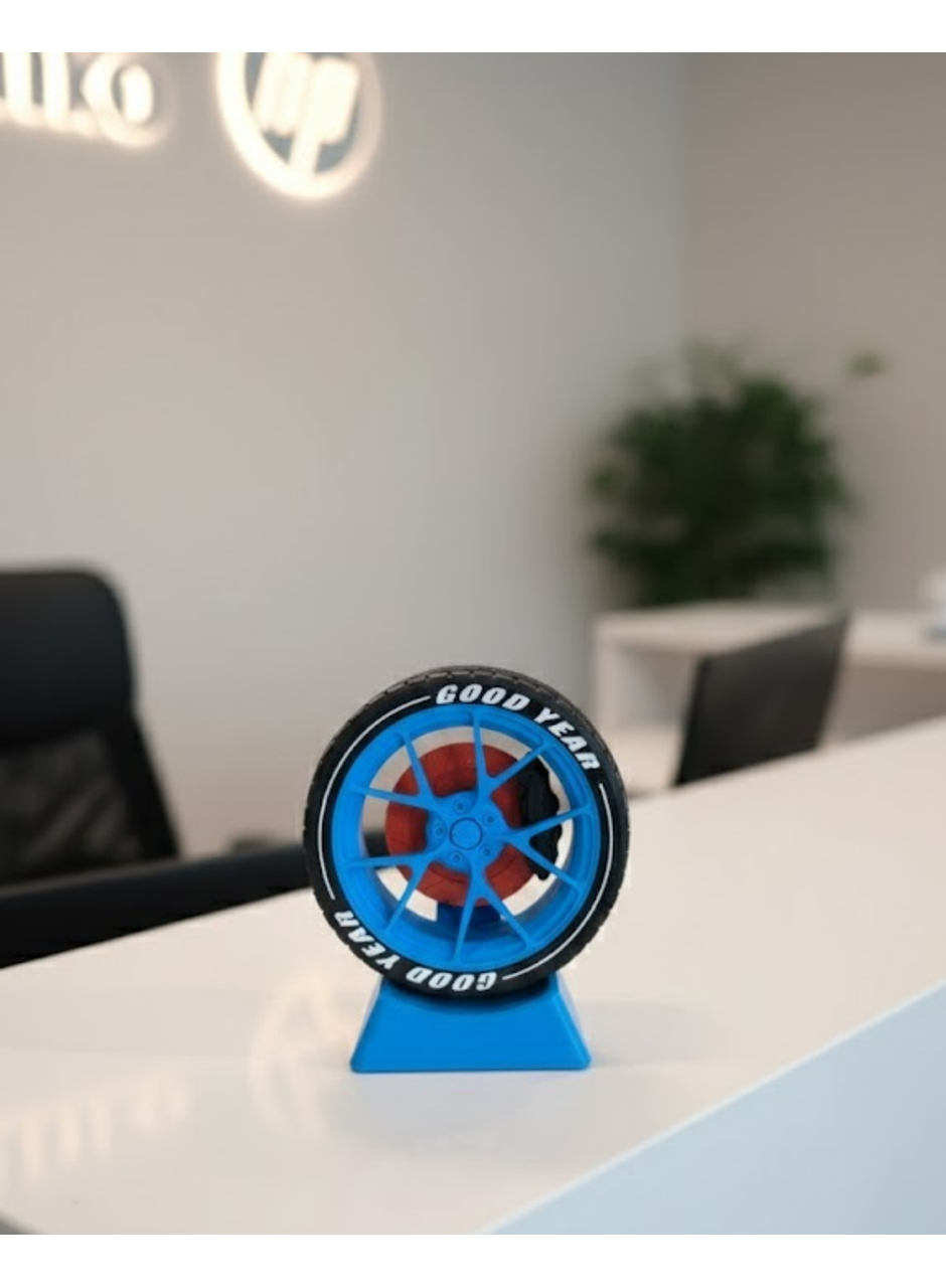 Modern Ofis Dekoru Jant Görünümlü Masa Üstü Aksesuar